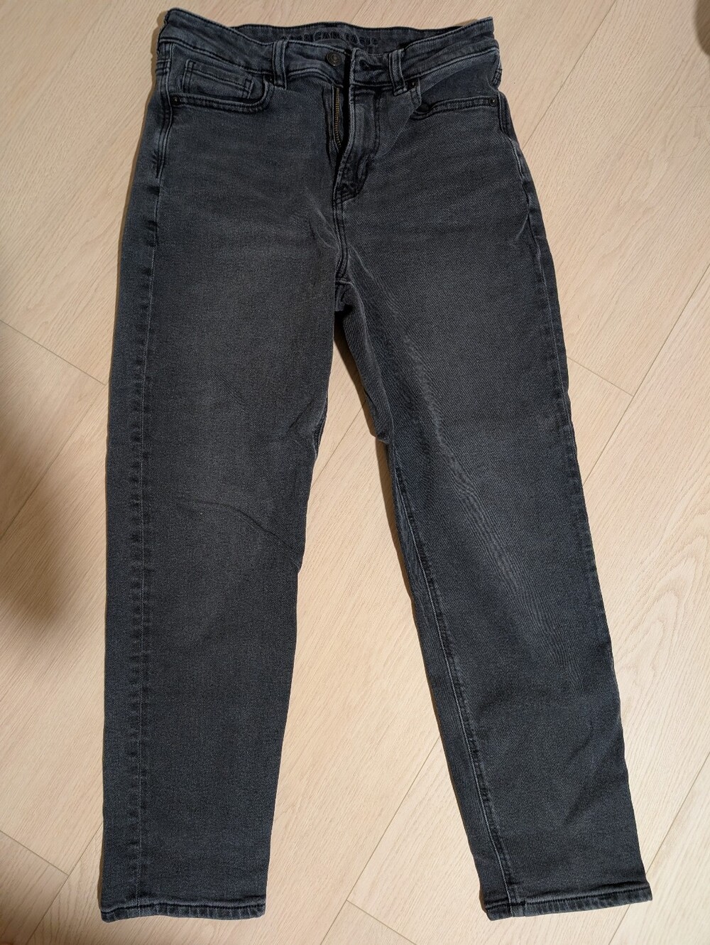 American Eagle Black Straight Leg Jeans